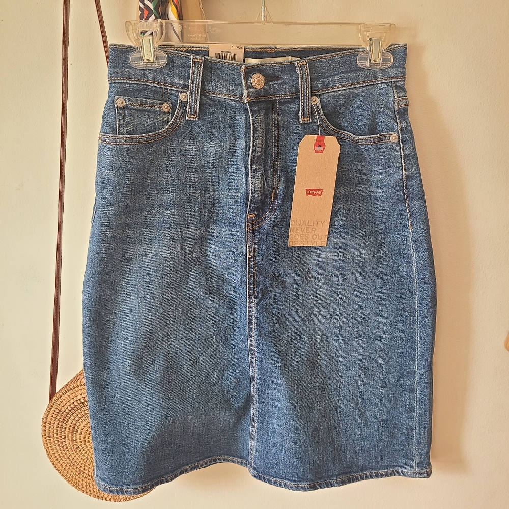 Levi's Jean Midi Skirt